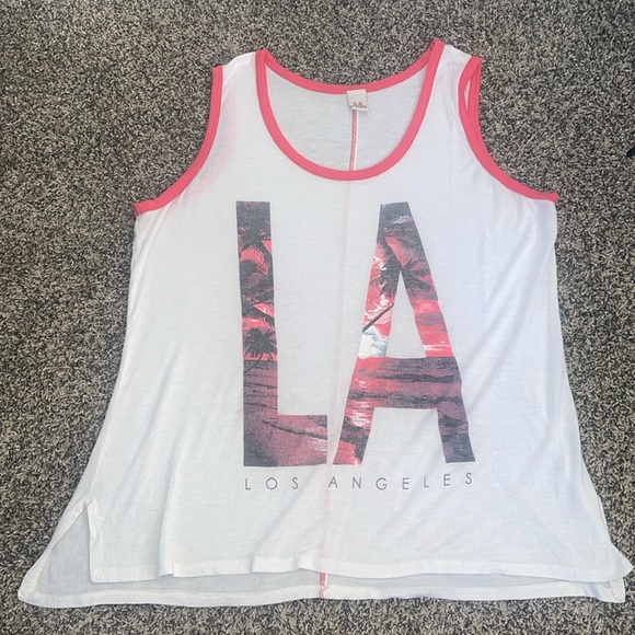 Womens Los Angeles tank top size approx XL (see measurements) - Picture 5 of 12